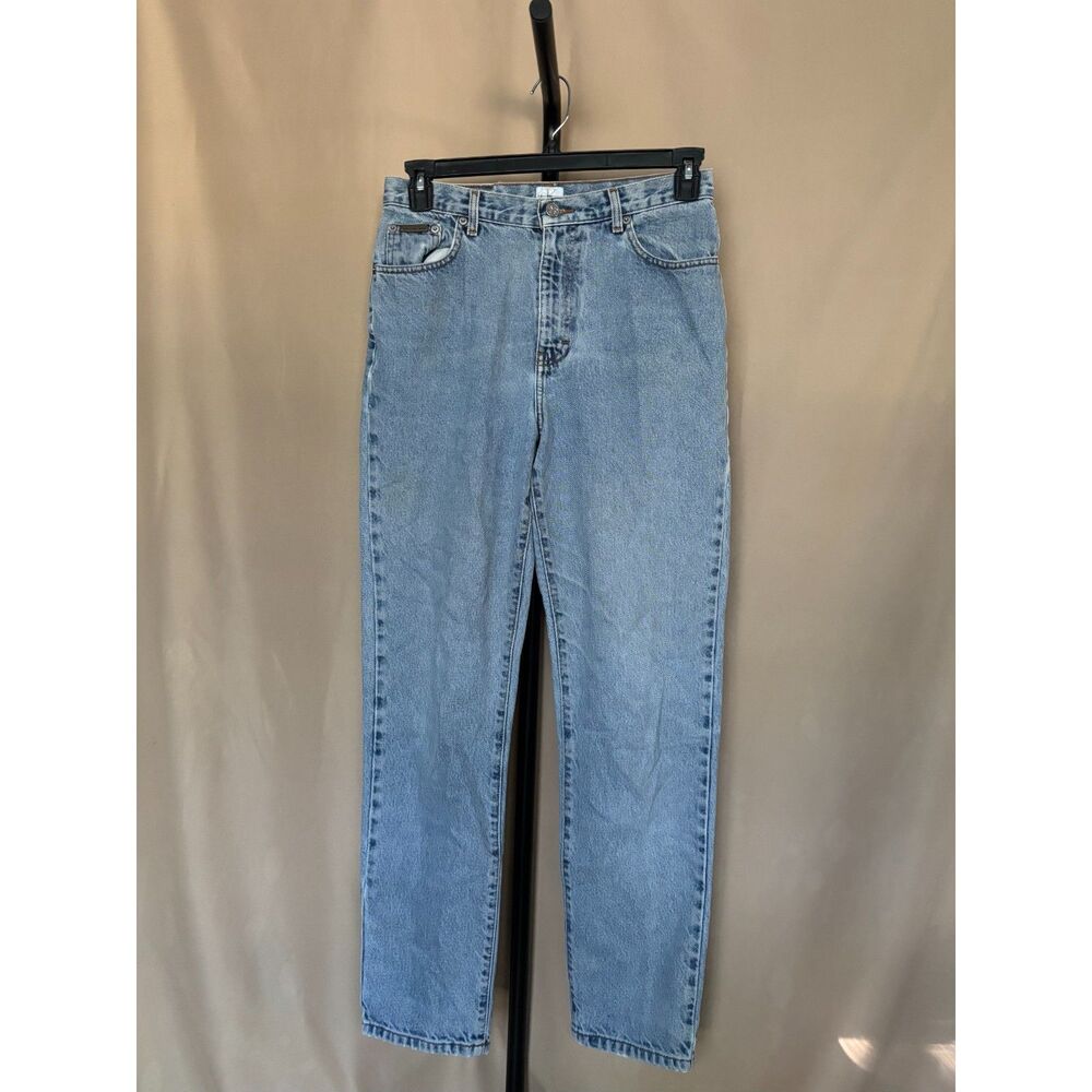 Vintage 1990s Calvin Klein Jeans High-Waisted Light Wash Mom Jeans